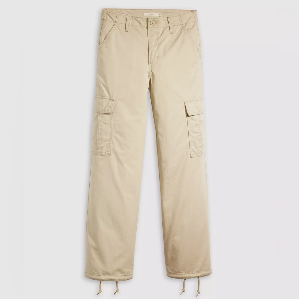 Levi's• Women's Mid-Rise '94 Baggy Cargo Wide Leg Jeans - Safari Cargo 27